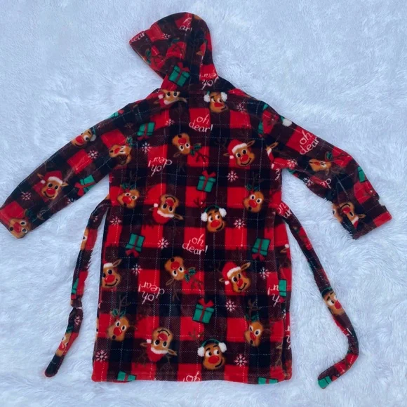 Rudolph Christmas Bathrobe - Picture 12 of 12